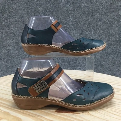 Zapatos Remonte para mujer 40 Mary Jane azules informales cómodos parte superior baja punta redonda bloque Foto 1 de 4