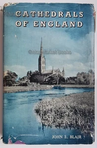 VINTAGE BOOK · CATHEDRALS OF ENGLAND · JOHN L BLAIR · 1958 - Picture 1 of 6