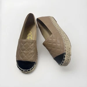 Cocci Damengröße 9 hellbraun/schwarz Slipper gesteppte Schuhe Halbschuhe Plateau - Bild 1 von 10