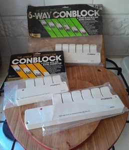 CONBLOCK Units Two 6 Way & a Four Way Audio Computer Lighting Fused Connectors - Afbeelding 1 van 13