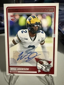 2025 Score Will Johnson Auto RC #11 Arizona Cardinals Autographed Rookie - Picture 1 of 4