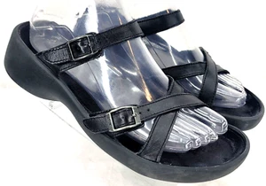 Birkenstock Tatami Cuero Hebilla Cruzada Deslizable Sandalia Zapatos Para Mujer EE. UU. 7 - Imagen 1 de 9