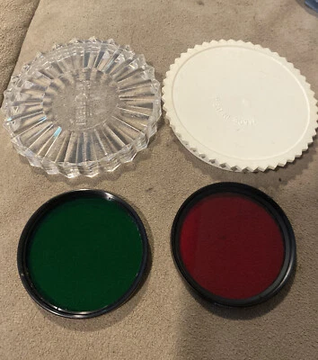 Tiffen 67mm Red #25 Filter + Prinz 67mm X1 Green for Black & White Tone/Contrast - Image 1 of 4