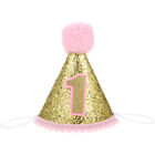  Pink Cloth Children's Birthday Hat Kids Headband Baby Boy Hats