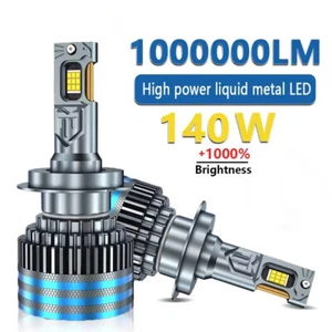 2Pcs High Power 140w LED HeadLamps for Car 9890CSP Turbo Led Canbus 6000K Lighth - Picture 1 of 6