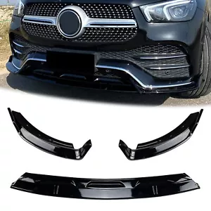 3 piezas alerón labio delantero estilo carbono para Mercedes Benz GLE W167 C167 2020-2023 - Imagen 1 de 15