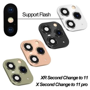 Camera Lens Cover Second Change to for iPhone 11 Pro Maxfor iPhone XR X XS Max - Photo 1 sur 16