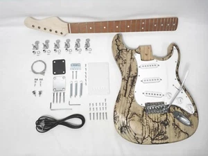 Haze No-Soldar Lichtenberg Solid Ashwood Body Guitarra Eléctrica DIY, SSS.200FLAS - Imagen 1 de 12
