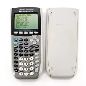 Texas Instruments TI-84 Plus Silver Edition Calcolatrice Grafica **Ding On LCD** - Foto 1 di 10