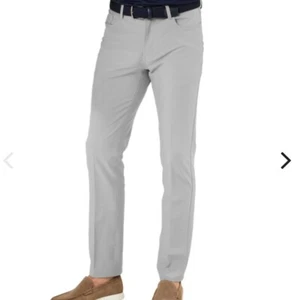 Dunning Player Fit 5-Pocket Mens Gray Golf Pants - Size 30/30 - Picture 1 of 8