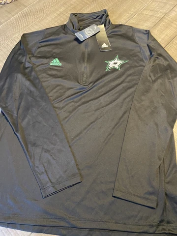 Dallas Stars Adidas Men’s 1/4 Zip Long Sleeve (Large) Retails For $65 Cover