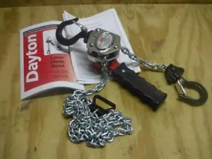 New DAYTON 5YGF5 Lever Chain Hoist 550 lb Load Capacity 5' Lift 6.25" Lever - Picture 1 of 1