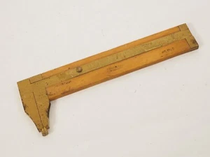 LUFKIN vintage n. Regola pinza in legno di bosso e ottone 016 - Made in England - Foto 1 di 4