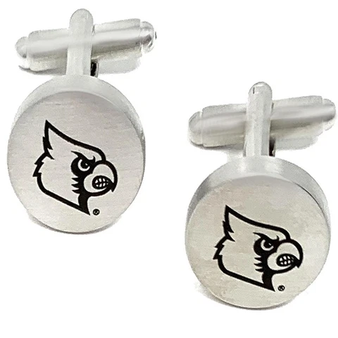 Louisville Cardinals Cuff Links Silver Cufflink Set Cover