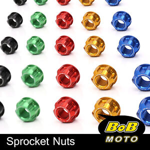 Billet SPOKE6 M10 Rear Sprocket Nuts For Suzuki GS500E 89-02 01 00 99 98 97 96