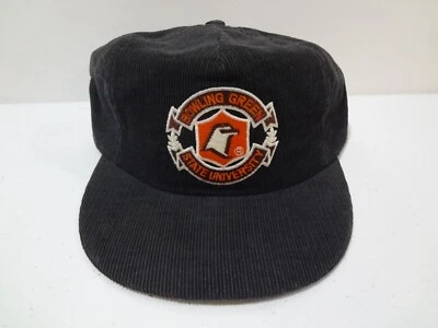 De colección NCAA Bolos Verde Halcones Pana Snapback Sombrero Años 80 University Square EE. UU. Foto 1 de 4