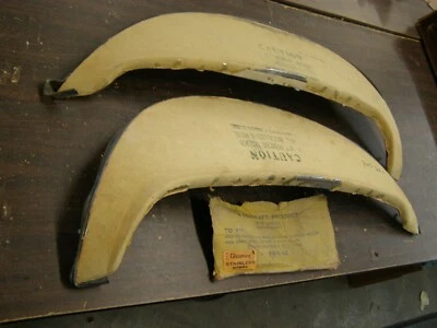 NOS Foxcraft 1962 Dodge + Plymouth Fender Skirts Dart Fury Belvedere Savoy Stain - Image 1 of 3