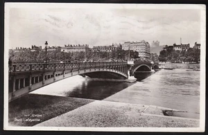 LYON 69 Pont Lafayette CPSM écrite à MARGER Pierre 34 Celleneuve le 23 Déc. 1943 - Imagen 1 de 2