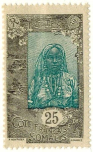 1922/24-Timbre neuf-rousseur-Colonies Françaises-Côte des Somalis-Yt.105 - Imagen 1 de 2