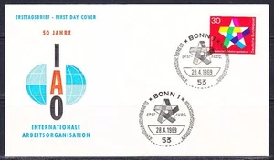 Germany 1969 FDC cover International Labour Organization Mi 582 Sc 996 IAO - Picture 1 of 1