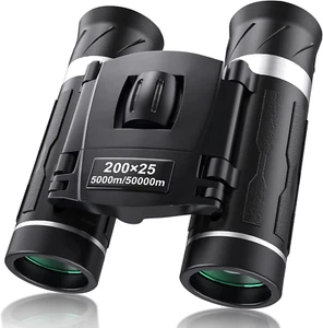 200X25 Compact Binoculars for Adults and Kids, High Powered Mini Pocket Binocula - Bild 1 von 12