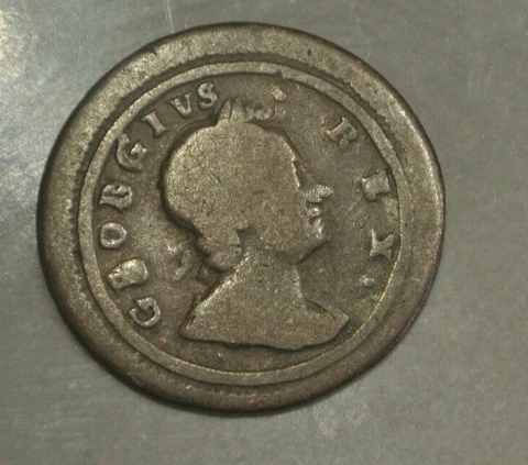 Farthing 1721  RARE  poids  4 gr12 Cover