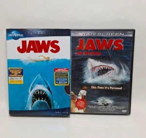 Jaws Dvds Part 1 & The Revenge Fast Combined Shipping - Picture 1 of 2