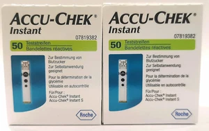 Accu-Chek Instant Blutzucker Teststreifen Doppelpack, 2x50 Stk. MHD 15.03.2027 - Bild 1 von 5