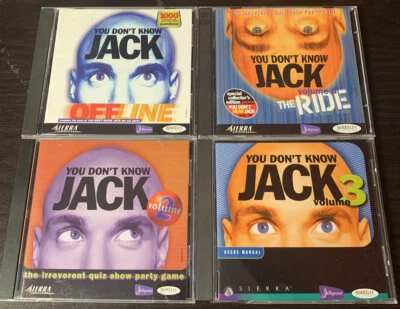 You Dont Know Jack Trivia PC Games Vol. 2 3 4 Offline - 4 games windows pc - Image 1 of 4