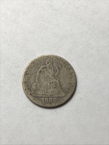 1888 Seated Liberty Dime #H777 Cover