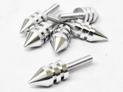 Silver Spike Bolt Screw 6pcs For Harley Davidson XL Sportster V Rod Hugger 883 - Image 1 of 4