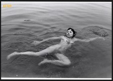 Larger size REPRINT, fine art Photograph, nude girl swimming in lake  