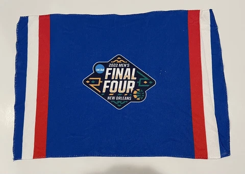 Kansas Jayhawks 2022 Basketball Champion New Orleans Final Four Towel 12” X 16” Cover