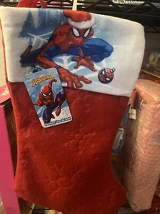 New 17" Holiday Christmas Stocking Christmas Stocking Spiderman - Picture 1 of 21