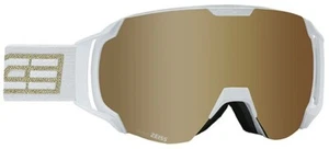 Salice 619 OTG WHITE - GOLD/TECH POLARFLEX cat. - unisex Ski Goggles - Picture 1 of 1