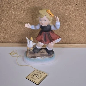 Vintage Keramik Figur kleines Mädchen & Ente - Fambro Collection - Bild 1 von 17