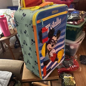 American Tourister Disney Mickey Mouse Rolling Luggage Carry On - Picture 1 of 6