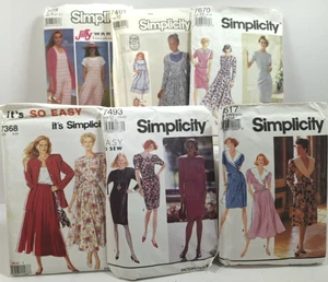 Lote De Colección De 6 Paquetes Patrón Simplicity 1986, 1990, 1991 Sin Devoluciones - Imagen 1 de 7