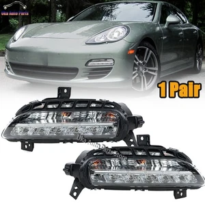 1 Pair LED Daytime Running Light For Porsche Panamera 2010 2011-2013  Fog Lamp - Picture 1 of 13
