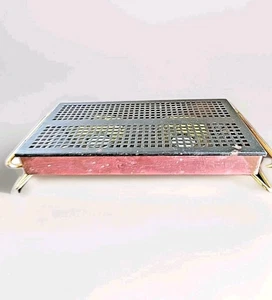* Speisenwärmer Kupfer, Messing & Metall Doppel Teelicht Kerzen 14" lang - Bild 1 von 5