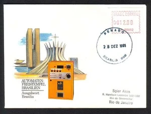 43697 BRAZIL 1981 FDC -VENDING MACHINE FROM AGENCY 002 'SENADO' BRASILIA - Picture 1 of 1