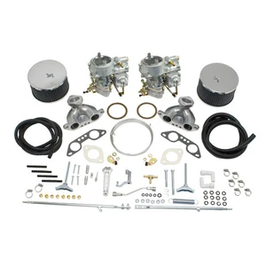 Dual 40 Solex Carburator Kit, for 1.7-1.8 Type 2, No Choke Dunebuggy & VW - Picture 1 of 1