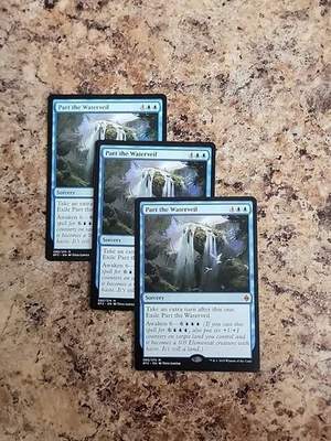 3x MTG Part the Waterveil Battle for Zendikar 080/274 Mythic NM/LP Turns x3 - Image 1 of 2