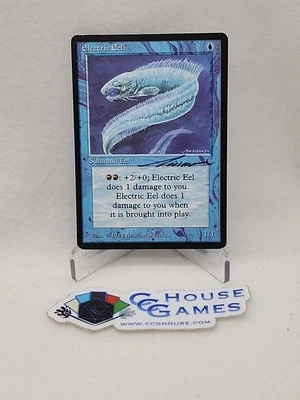 MTG Signed Electric Eel Anson Maddocks Vintage Signature The Dark *CCGHouse* - Image 1 of 4