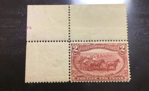 US Scott #286 Top Corner Position ⚠️Mint OG NH  2c TRANS-MISS EXPO.  SCV $72.50! - Picture 1 of 2