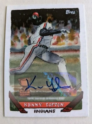 2021 Topps X Spotlight 70 Kenny Lofton Autograph Auto Indians - Image 1 of 2