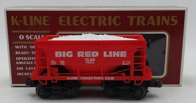 K-Line K90006 O Gauge K-Line Collectors Club 1994 Big Red Line Ore Car/Box - Image 1 of 4