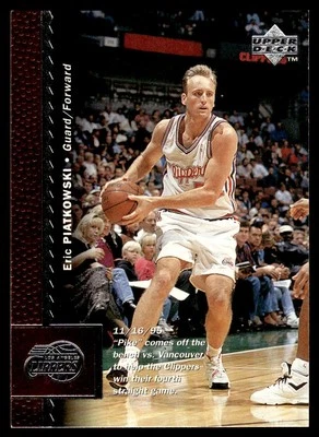 1996 Upper Deck #55 Eric Piatkowski - Los Angeles Clippers - Image 1 of 2