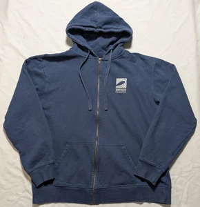 Surfrider Foundation Men 2X Organic Cotton Heavyweight Hoodie Full Zip Blue Fade - Picture 1 of 20