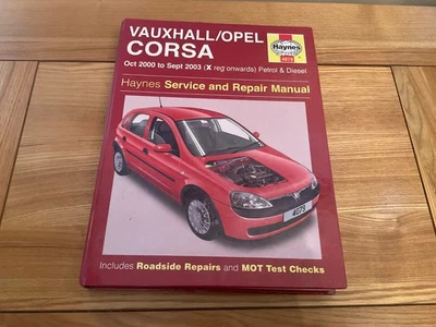 Haynes Car Manual Vauxhall /Opel Corsa 2000 to 2003. ( X Reg onwards)  Hardback - Image 1 of 4